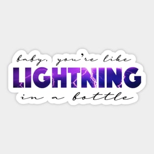 Electric Love Lightning Sticker